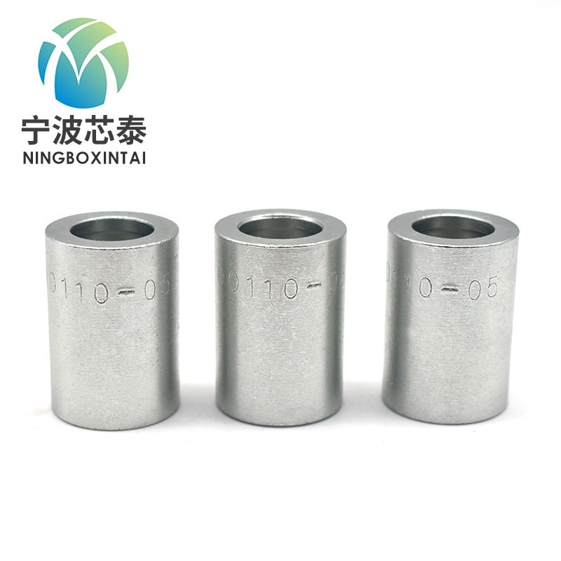 Carbon Steel Swaged Hydraulic Hose Ferrule Standard Ferrule 00110-06 Kobelco Hydraulic Hose Fittingkobelco Hydraulic Fittinght Hydraulics