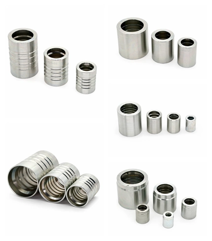 Hydraulic Fitting Carbon Steel Ferrule Crimping Ferrule Fittings High Pressure Hose Ferrule