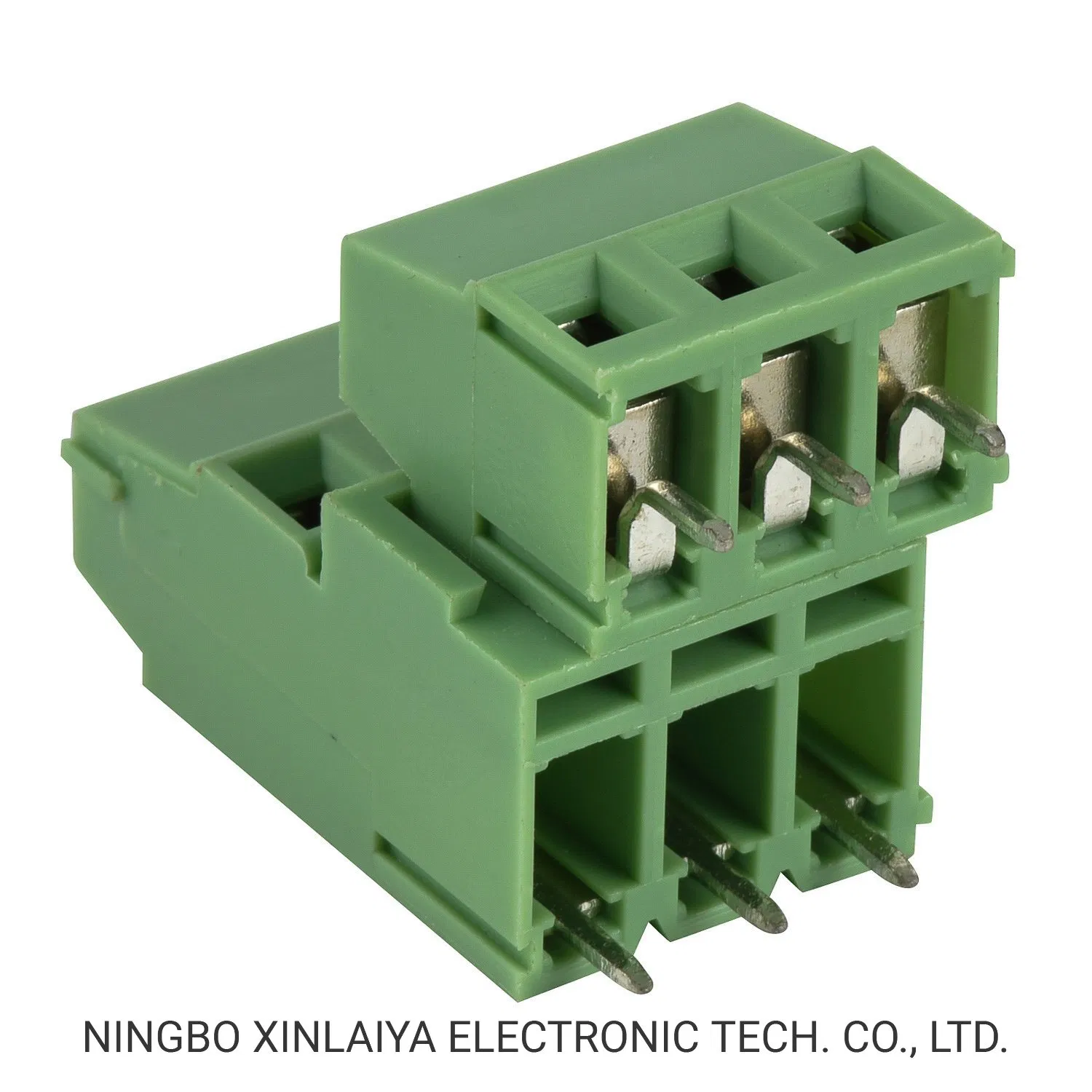 Двухрядный винтовой клеммный блок Xinya для печатной платы 5,0/5,08 мм