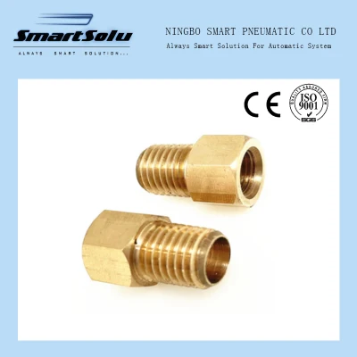 Латунь 1/8 1/4 3/8 1/2 3/4 с внутренней резьбой на наружную резьбу, шестигранная муфта, переходник, фитинг для медной трубы, переходник для воды, газа, соединительный фитинг